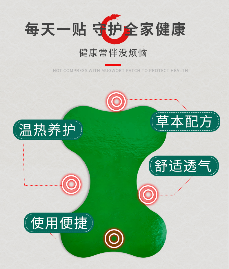 草本配方，舒適透氣，使用便捷