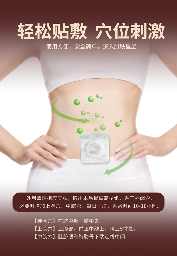 通便型肚臍貼怎么貼，貼敷位置圖